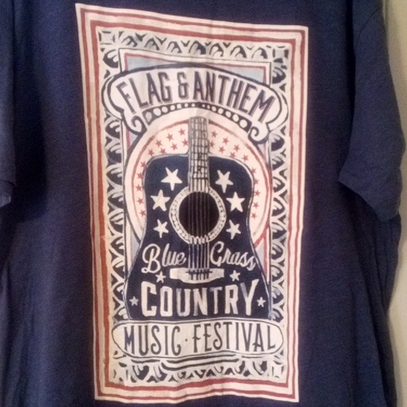 Flag & Anthem Blue Graphic T-Shirt - XL - Picture 2 of 4